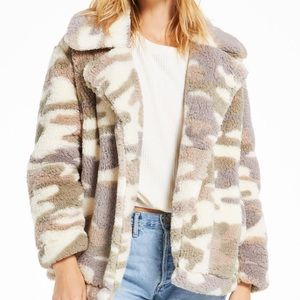 Pippa Sherpa camo coat